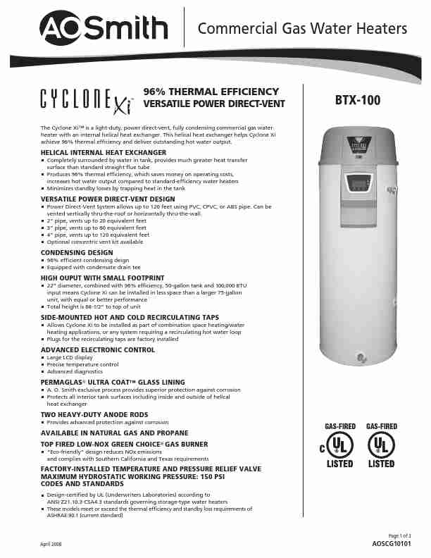 A O  Smith Water Heater BTX-100-page_pdf